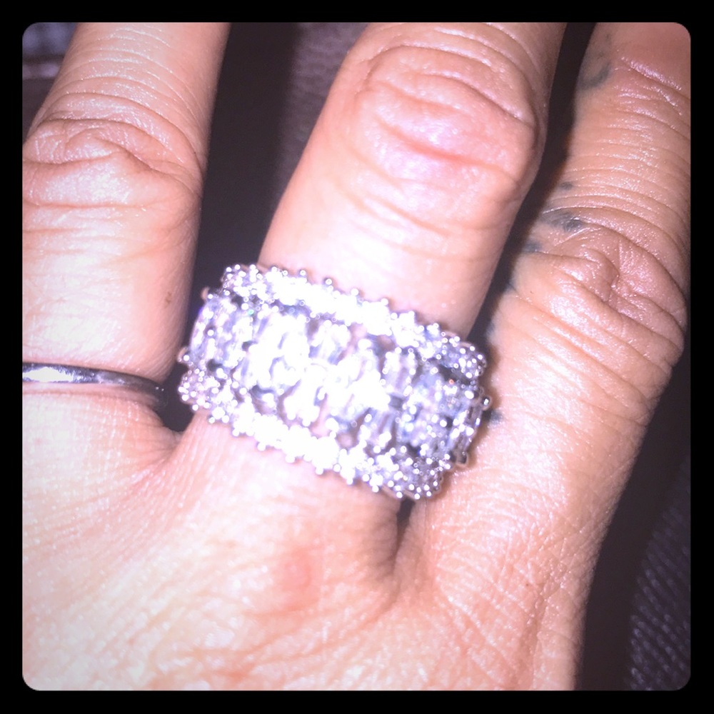Beautiful ring 925 on rhodium